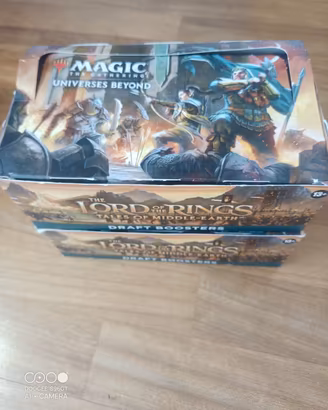 2 box di carte magic Signore degli Anelli