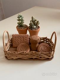 Set oggetti in terracotta made in Italy