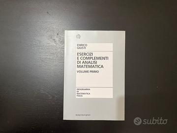 ESERCIZI E COMPLEMENTI DI ANALISI MATEMATICA VOL.1