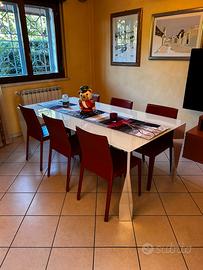 Set Tavolo MOLTENI + 6 Sedie CATTELAN
