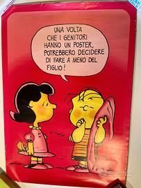 Poster Vintage Peanuts - Lucy e Linus - 1978