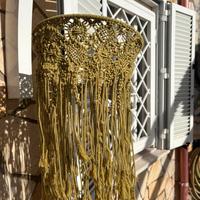 Lampadario macrame