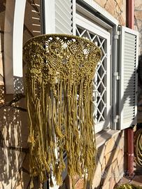 Lampadario macrame