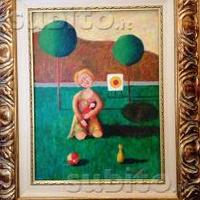 Lucio statti (dipinto olio 30 x 40 con cornice)