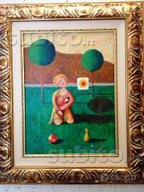 Lucio statti (dipinto olio 30 x 40 con cornice)