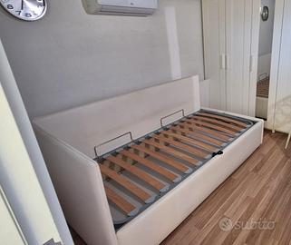 Letto con contenitore singolo