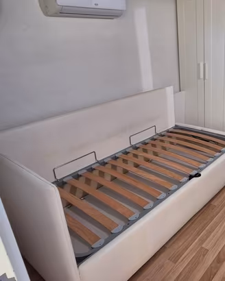 Letto con contenitore singolo