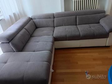 Divano letto angolare con contenitore 