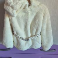 cappotto bambina OVS finta pelliccia 4/5 anni