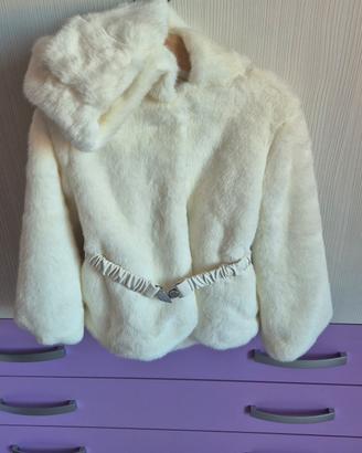 cappotto bambina OVS finta pelliccia 4/5 anni