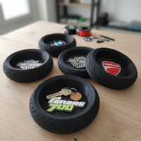 Portaoggetti 3D gomma moto con logo personalizzato