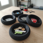 Portaoggetti 3D gomma moto con logo personalizzato
