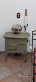 Set mobili camera verde vintage 