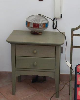 Set mobili camera verde vintage 