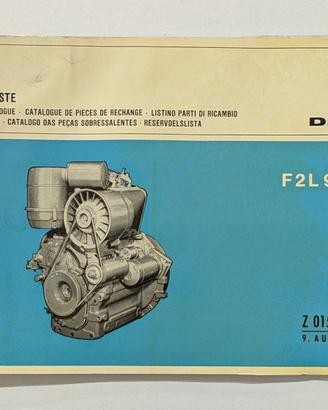 Deutz - Listino Parti di Ricambio - F2L912