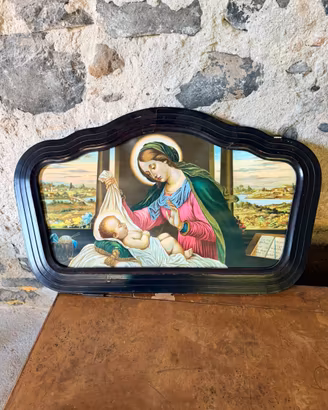 Quadro antico Madonna con Bambino