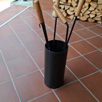 set attrezzi per caminetto