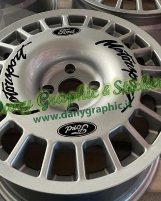 Adesivi per cerchi O.Z Racing Speedline corse ecc