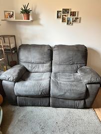 Divano 2 posti recliner elttrico