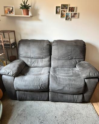 Divano 2 posti recliner elttrico