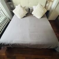 Letto matrimoniale contenitore più materasso