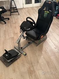 Postazione Playseat completa di volante T300Rs