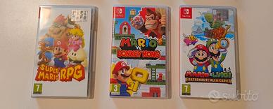 Giochi serie Mario Nintendo switch originali 