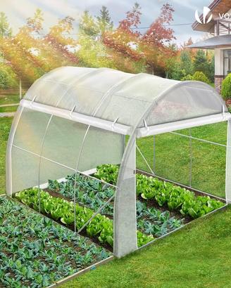 serra giardino tunnel 3x2x2 m con finestre