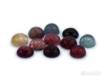 Lotto Tormaline Naturali Cabochon Rotonde – 78 ct