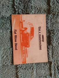 Uso e manutenzione Fiat Ritmo Diesel