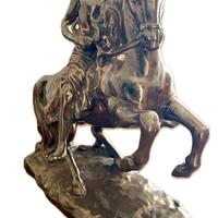 Scultura Giorgio de Chirico Bronzo Cavallo 36 cm