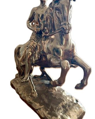 Scultura Giorgio de Chirico Bronzo Cavallo 36 cm