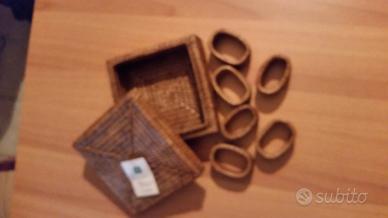 Fermatovaglioli con scatola in tek