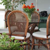 Tavolo midollino + 6 sedie