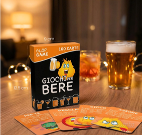 100 Carte gioco Glop Game. Giochi per bere