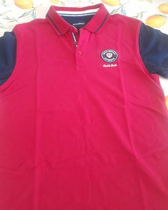 Polo uomo Baci e Abbracci blu TG L