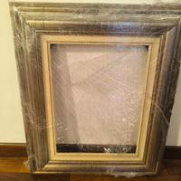 Cornice legno con passepartout per tele 40 x 30