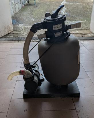 pompa e filtro per piscina 