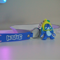 Portachiavi Stitch in PVC e Metallo