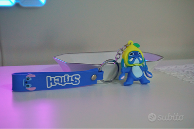 Portachiavi Stitch in PVC e Metallo