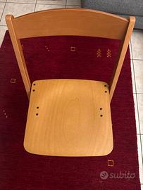 SEDIA IN LEGNO PIEGHEVOLE LUNA