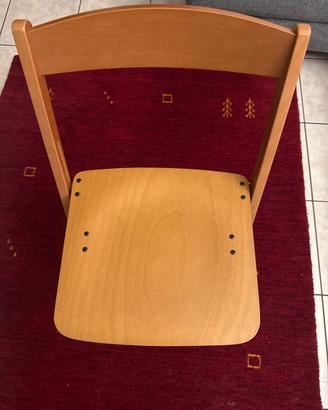 SEDIA IN LEGNO PIEGHEVOLE LUNA