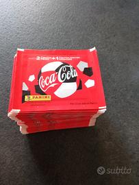 100 bustine  figurine panini euro 2020 coca cola
