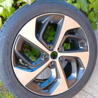 cerchi in lega hyundai completi di gomma 