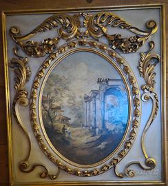 Elegante Caposcala Neoclassico Dipinto su Pannelol