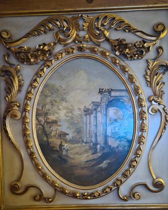 Elegante Caposcala Neoclassico Dipinto su Pannelol