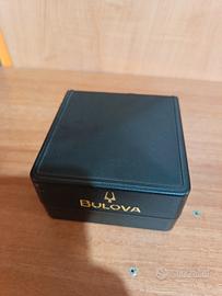 scatola vintage Bulova per orologio con garanzia 
