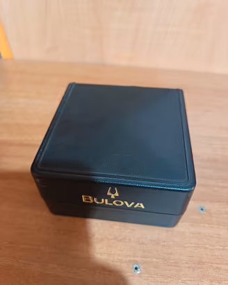 scatola vintage Bulova per orologio con garanzia 
