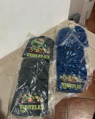 2 set accessori invernali bimbo Tartarughe ninja