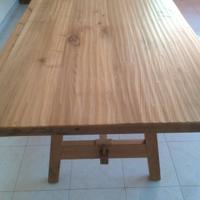 Tavolo in legno di castagno lunghezza tre metri
